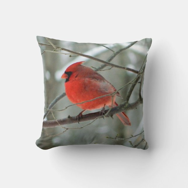 Winter Red Cardinal (WestCreek) Kudde (Framsida)