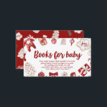 Winter Red jul Baby Shower Bokar för Baby Tilläggskort<br><div class="desc">Winter Red jul Baby Shower Bokar för Baby</div>