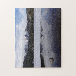 Winter Reflection Sprague Sjö Rocky Mtn Natl Park Pussel