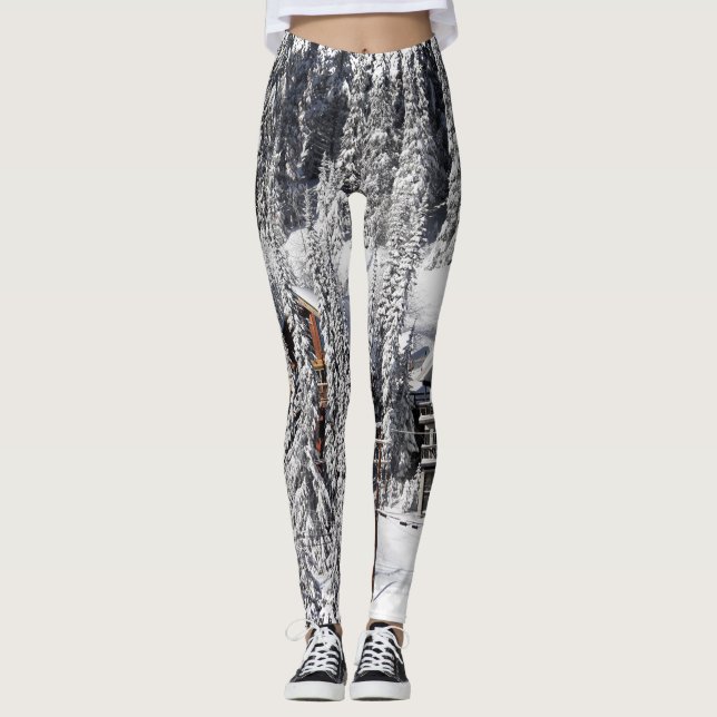 Winter Retreat - Alpine Village Leggings (Framsida)