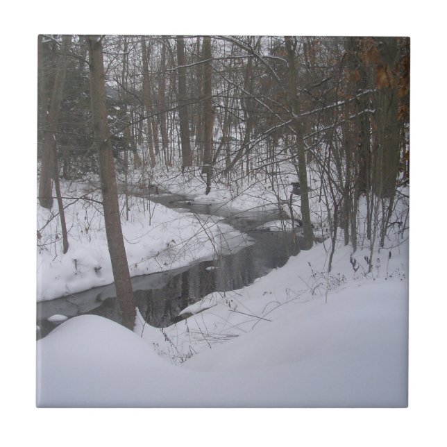 "Winter Ribbon" Kakelplatta (Framsidan)