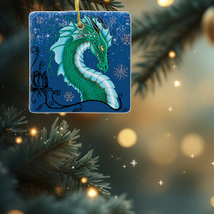 Winter Ro Dragon Julgransprydnad Keramik