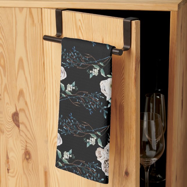 Winter ro helgdag mönster kökshandduk (Thirds Fold)