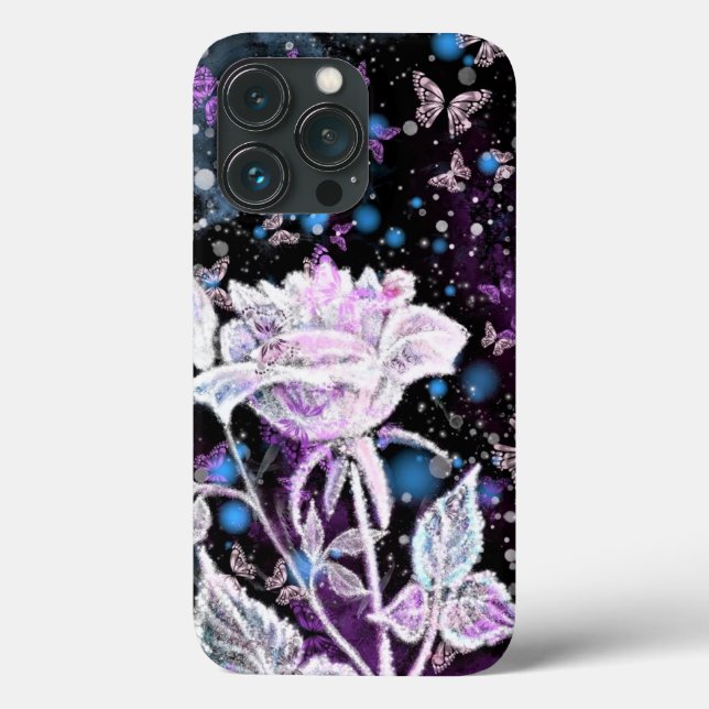 Winter Ro och Butterflies iphone case (Baksida)