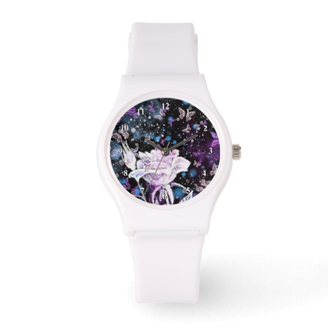 Winter Ro och Butterflies Watch Armbandsur (Framsida)