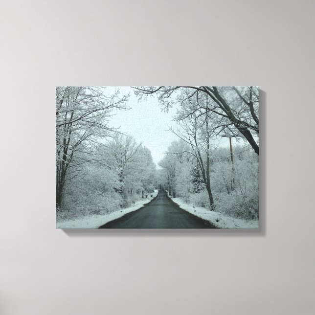Winter Road Canvastryck (Framsida)