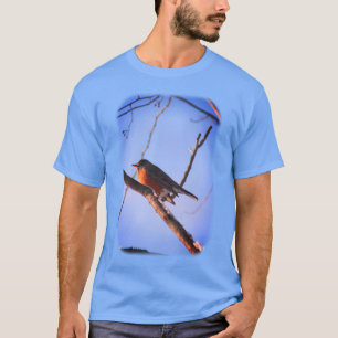 Winter Robin Animal Nature T Shirt
