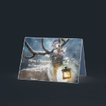 WINTER ROLIGT CHRISTMAS-KORT FÖR DAUGHTER OCH FAMI TACK KORT<br><div class="desc">En söt och ett bra julkort till din dotter och hennes familj.</div>