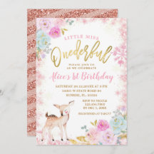 Winter Rosa Blommigt Snöflingor Onederful Reindeer