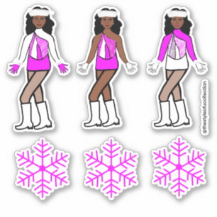 Winter Rosa Dancer Stickers #1 Klistermärken