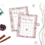 Winter Rosa Silver Snowflake Baby Bingo-spelkort<br><div class="desc">Winter Rosa Silver Snowflake Baby Bingo-spelkort. Matchande objekt är tillgängliga. Tack!</div>