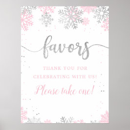 Winter Rosa Silver Snowflake Favoriter Ta 1 Poster