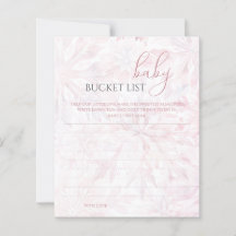 Winter Rosa Snowflake Baby Bucket List