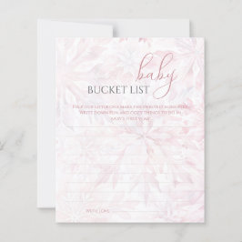 Winter Rosa Snowflake Baby Bucket List