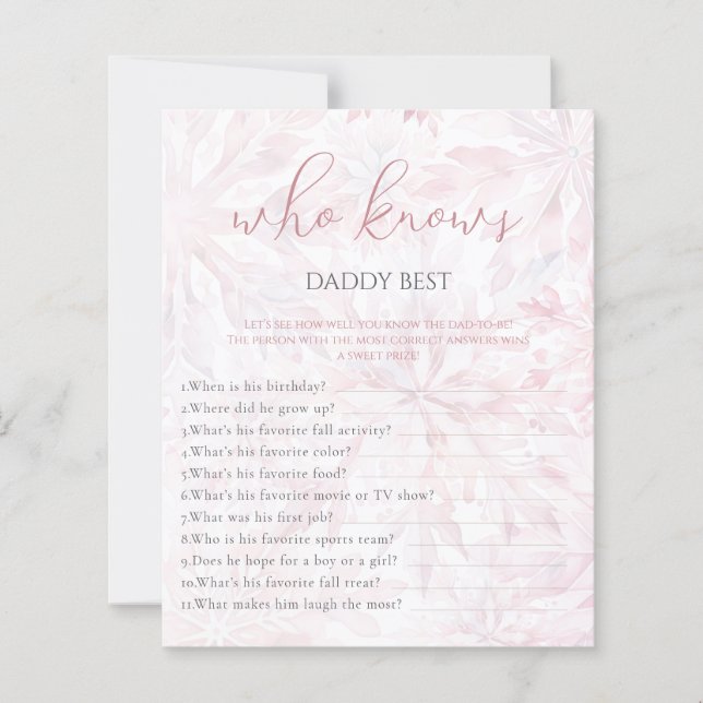 Winter Rosa Snowflake som känner pappa Game (Framsida)