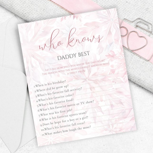 Winter Rosa Snowflake som känner pappa Game (Skapare uppladdad)