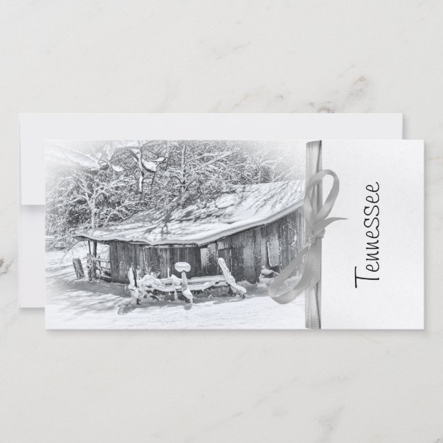 Winter Rural Scene of Barn and Rake - Tennessee (Framsida)