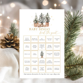 Winter Rustic Baby Bingo hittar gästspelet