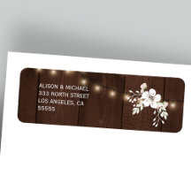 Winter Rustic Blommigt Bröllop | Returadress för O