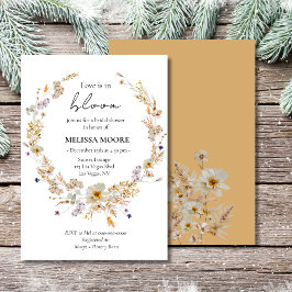 Winter Rustic Boho Kärlek är i Möhippan Bloom Inbjudningar
