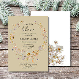 Winter Rustic Boho Kärlek är i Möhippan Bloom Inbjudningar