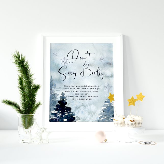 Winter säger inte att baby poster (Skapare uppladdad)