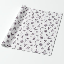 Winter Sak Wrapping Pappert - Snö + Fig Presentpapper