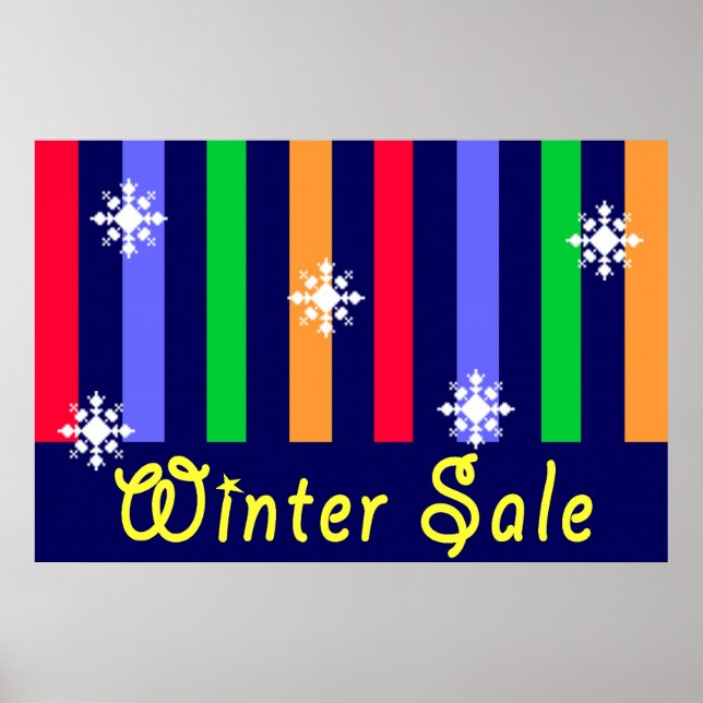 Winter Sale Store-signatur Poster (Framsidan)