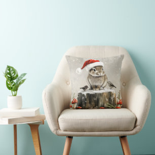 Winter Santa Bunny Wonderland Kudde