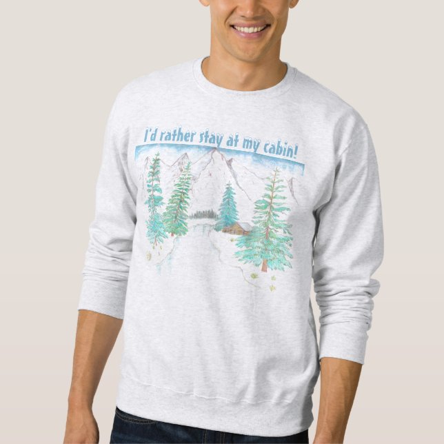 Winter Scene Basic Sweatshirt (Framsida)