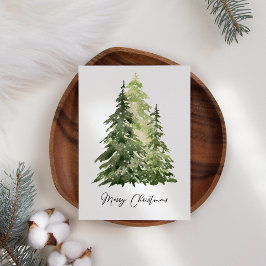 Winter Scene Business Julgran Helgdag Card