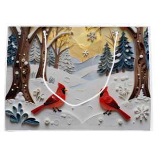 Winter Scene | Enchanted Forest & Cardinals