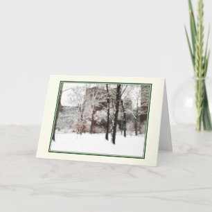 "Winter Scene"-kort för Helgdag - jul Helgkort