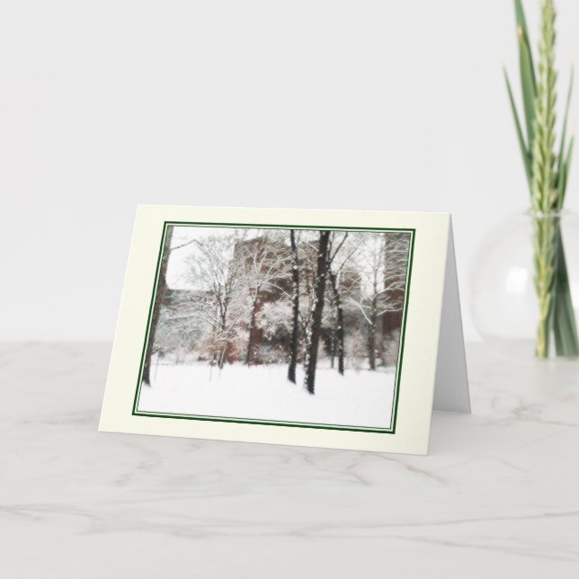 "Winter Scene"-kort för Helgdag - jul Helgkort (Framsida)