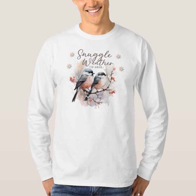 Winter Scene Långärmad T-Shirt (Framsida)