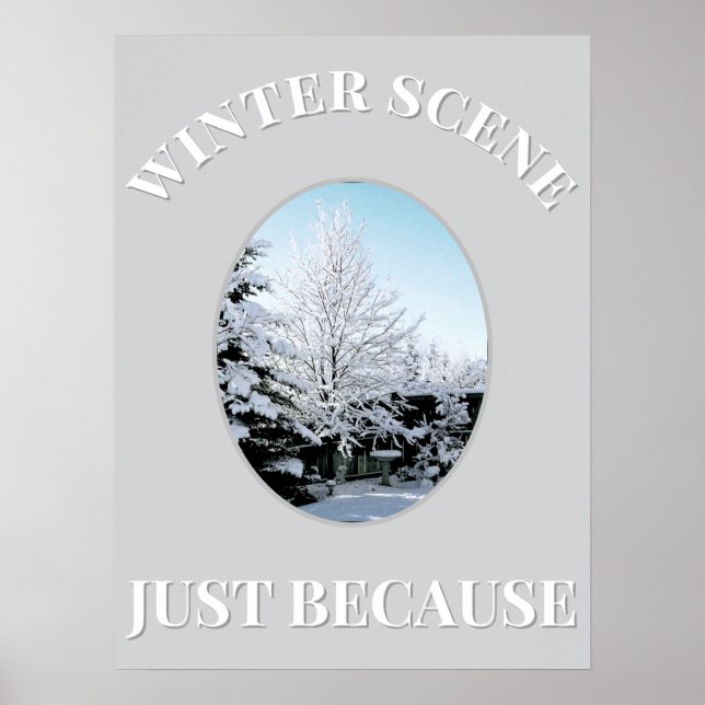 winter scene Poster (Framsidan)