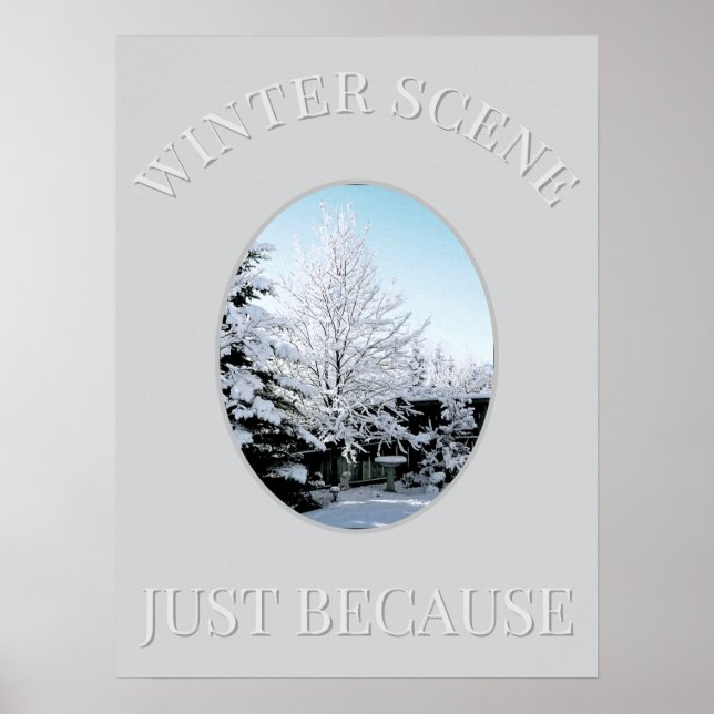 winter scene Poster (Framsidan)