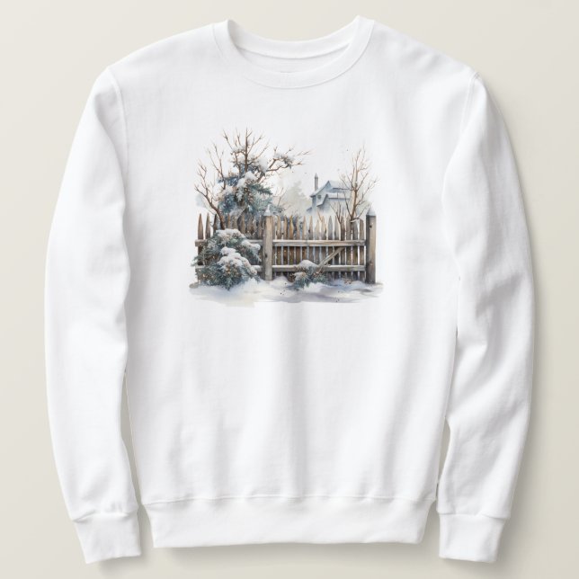 Winter Scene Sweatshirt (Design framsida)