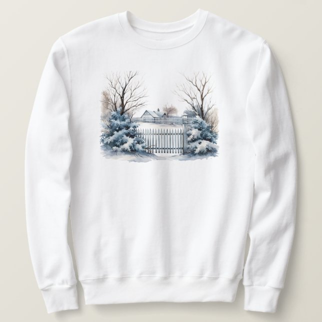 Winter Scene Sweatshirt (Design framsida)