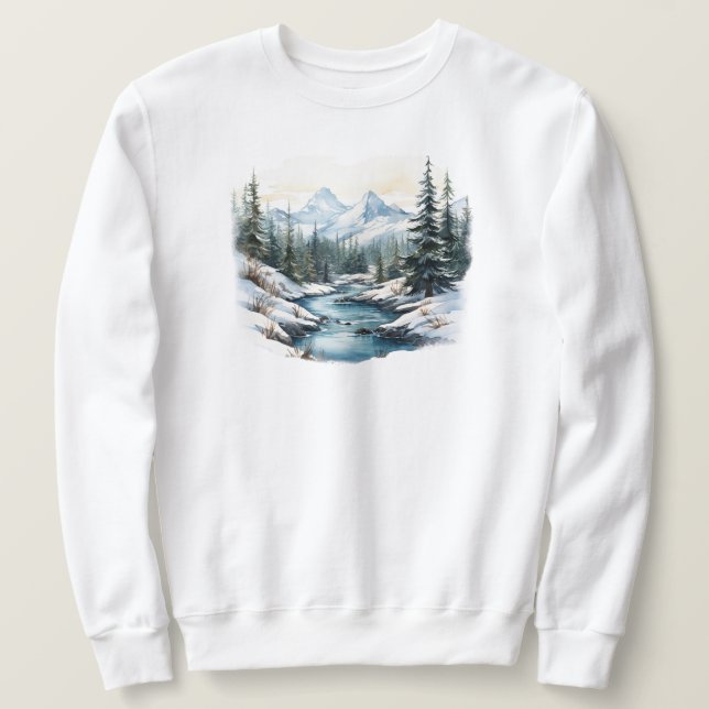 Winter Scene Sweatshirt (Design framsida)