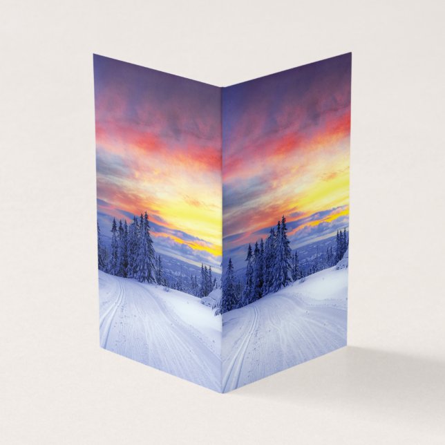 Winter scenery   kort (Utsida)
