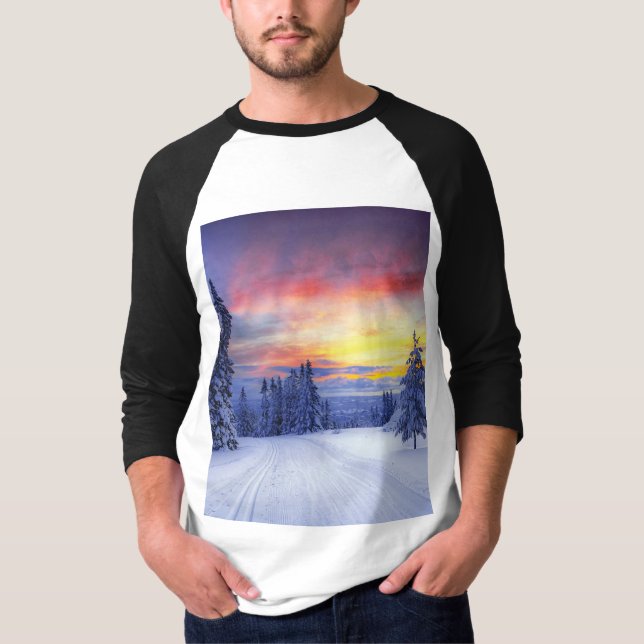Winter scenery  t shirt (Framsida)