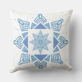 Winter Season Snowflake Dekorativ kudde