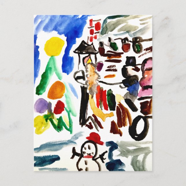 Winter set  vykort (Framsida)