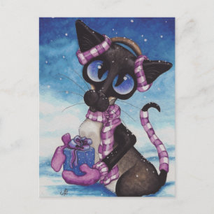Winter Siamese Vykort
