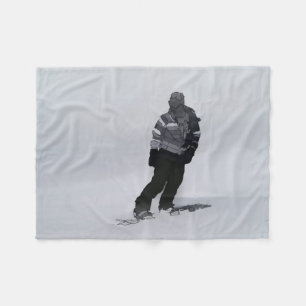 Winter Silence - Snowboarder Fleecefilt