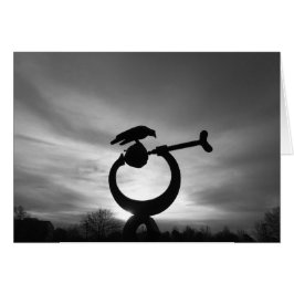 Winter Silhouette - Noir Hälsningskort