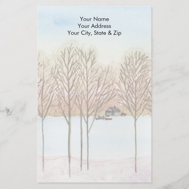 Winter Sjö Brevpapper (Framsida)