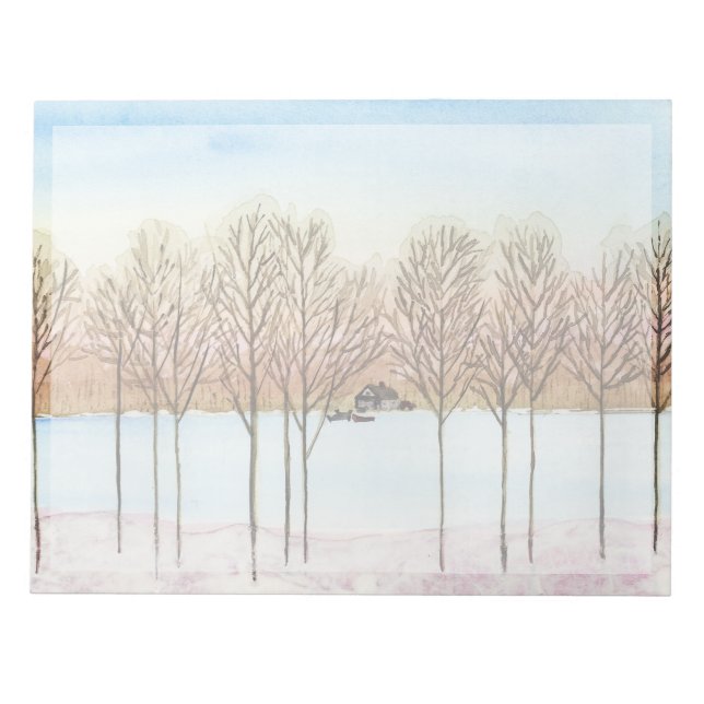 Winter Sjö Getaway Anteckningsblock (Framsida)