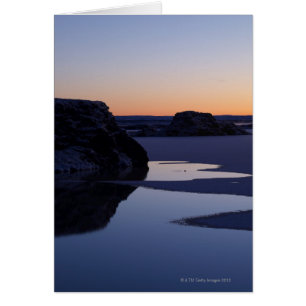 Winter, Sjö Myvatn, Islandet Hälsningskort